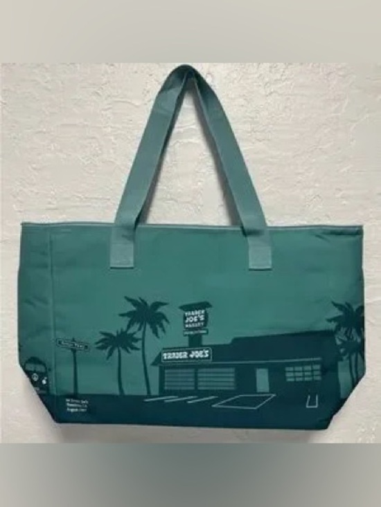 Trader Joe'S Handbags - Trader Joe's Teal Logo LARGE Insulated Tote Bag NEW!!